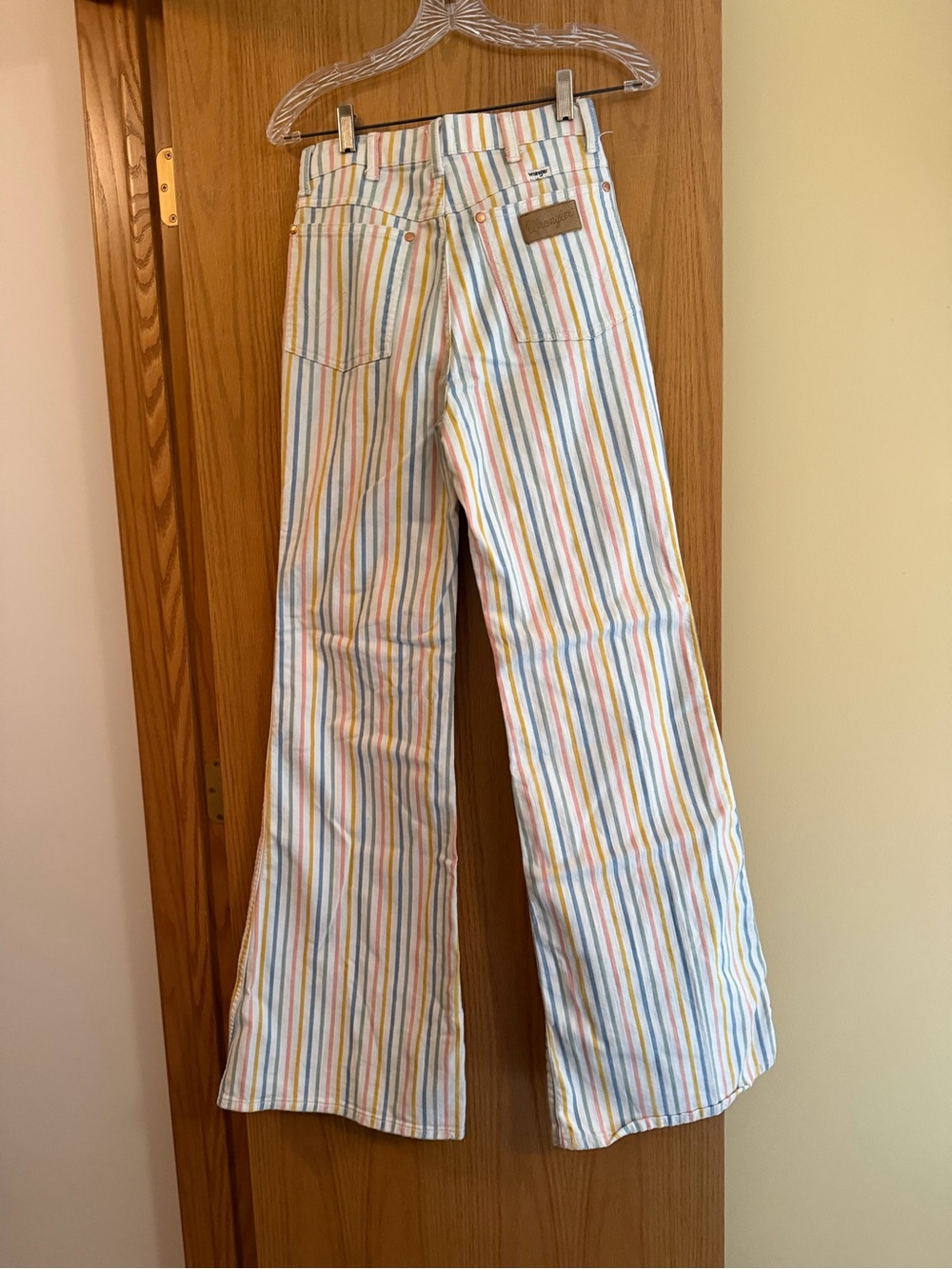 Wrangler Striped Wide-Leg Women’s Jeans - Pastel Multi